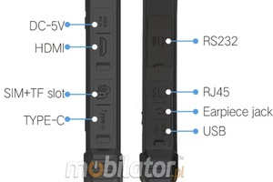 Mobipad 10DS-RTML v.3 - Wytrzymały tablet 4G z ekranem 700 nitów, 8/128GB, Android 13, NFC, IP68 - do pracy na zewnątrz i w trudnych warunkach
