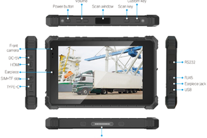 Mobipad 10DS-RTML v.6 - Weatherproof tablet, 10 inches, 1300 nits, 10000mAh, Android 13, 4G, NFC, 2D code scanner - ideal for foresters and surveyors
