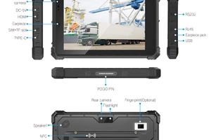 Mobipad 10DS-RTML v.9 - Industrial tablet - 12GB RAM, 256GB, IP68, 16MP camera, GPS, 4G, ideal for service technicians