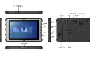 Mobipad 10DS-RTC v.1 - Tablet pancerny 10.1 cala IP67 MIL-STD-810G z Intel i5, 16GB RAM, 256GB SSD, NFC i GPS - idealny do pracy w terenie i przemyśle