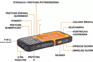 Wzmocniony kolektor danych odporny na wodę z najlepszych materiałów MobiPad Tex05 z jasnym wyświetlaczem rugged