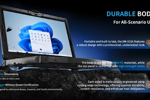 Emdoor X15A v.20 - Laptop rugged z mocnym procesorem i7, 32GB RAM, GPS, NFC, ekranem 1000 nitów i obudową IP65 - dla służb operacyjnych i terenowych