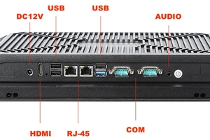 BiBox 215-I58 v.5 - Komputer panelowy odporny 21.5 cala, Full HD, ekran 250 nitów, Intel Core i5-8250U, 8/256GB, RS232 x2, 2x LAN, Windows 11 Pro - Do systemów bezpieczeństwa i monitoringu