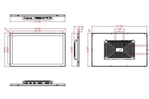 Wodoodporny wzmocniony przemysłowy operatorski Panel PC
