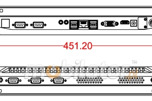 BiBox 185-I58 v.5 - 18.5cala panel PC przemysłowy Full HD 1080p, Intel i5-8250U, 8GB pamięci RAM, 256GB SSD, IP65 na przód, RS232 podwójny, 2x RJ45, Windows 11 Pro - Dla inteligentnych fabryk