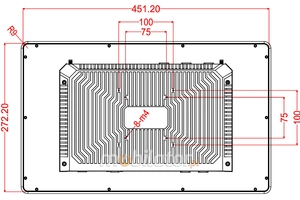 BiBox 185-I58 v.7 - Niezawodny panel PC przemysłowy 18.5 cala, 1920x1080, i5-8250U, pamięć 16GB, dysk 512GB SSD, IP65, Windows 11 Pro, RS232, 2x LAN - Do monitoringu i automatyki budynkowej