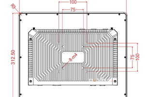 Wielofunkcyjny panel 17-I510 z dwoma portami RS232