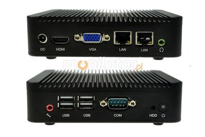 Computer Industrial Fanless MiniPC mBOX Nuc Q210S-01 v.3