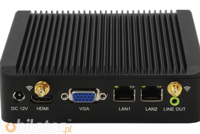 Przemysłowy Komputer Fanless MiniPC Nuc IBOX-Nano-J1900-N6 v.1