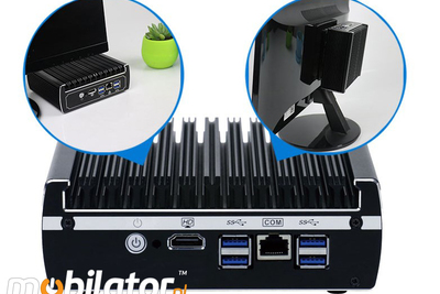 Rugged Mini Industrial Computer Fanless MiniPC IBOX-NM31A Barebone