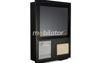 Operatorski Przemysłowy Panel PC dotykowy z drukarką termiczną 58mm - MobiBOX IP65 J1900 15 v. D58