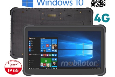 Wojskowy wytrzymały tablet odporny na upadki  z normą wodoszczelności z  czytnikiem kodów 2D WINDOWS 10 MobiPad TSS1011