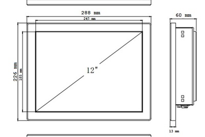 Komputer Panelowy dotykowy GESHEM GS1251HT v.2