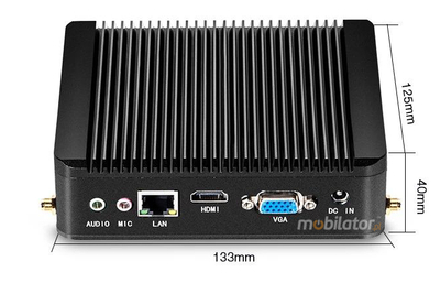 Fanless MiniPC Small Mini Industrial Computer yBOX-X30(1LAN)-I5 4210Y5 v.5