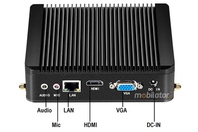 Small reinforced Industrial Computer with fanless MiniPC yBOX-X30 (1LAN) -J1900 v.5