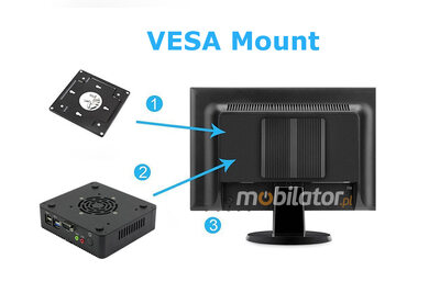 Przemysłowy minikomputer pasywny MiniPC yBOX-X30A(2LAN+2COM)-N2815 v.5