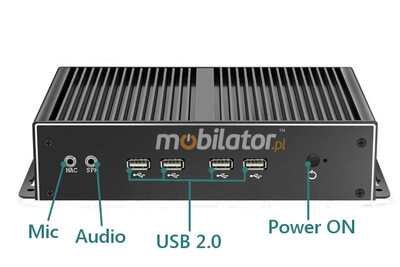 Przemysłowy wzmocniony mini komputer pasywny MiniPC yBOX X26A (6COM+2LAN)-i7-4500U v.3
