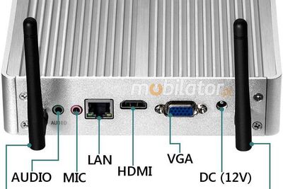 Industrial mini computer with passive cooling MiniPC yBOX X32 3955U v.2