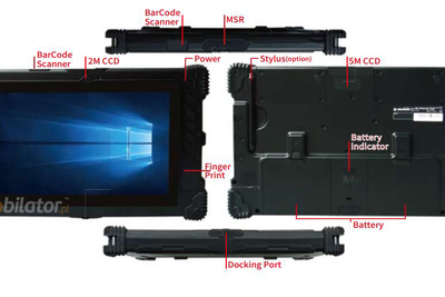 i-Mobile AP-10 v.10 - Tablet na magazyn i produkcję - wbudowane: czytnik kart typu SmartCard, GPS, skaner kodów kreskowych 2D, 2x kamera