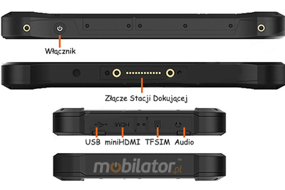 Emdoor EM-T75H v.1 - IP67 Mobilny tablet przemysłowy odporny na upadki z ekranem o jasności 1000nits