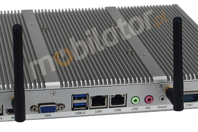 Minimaker BBPC-K01 v.5 - Wzmocniony mini komputer przemysłowy z dwoma portami LAN oraz portami szeregowymi COM RS232