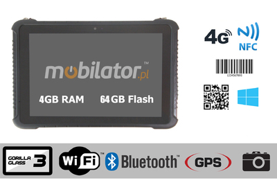 Emdoor I16HH v.12 - Odporny na upadki Tablet przeymsłowy z Win 10 Pro, czytnikiem kodów kreskowych 2D oraz technologią NFC