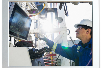 Solidny komputer przemysłowy z ekranem dotykowym