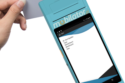 MobiPad PDA-10551D - Resistant (IP65) industrial data collector with RFID, WiFi, Bluetooth, 1D code scanner and built-in thermal printer (58 mm)