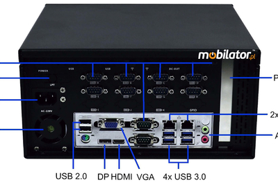 IBOX-ZPC X4 (H110) i5 6500 v.1 - Industrial computer (6x COM) intended for production halls