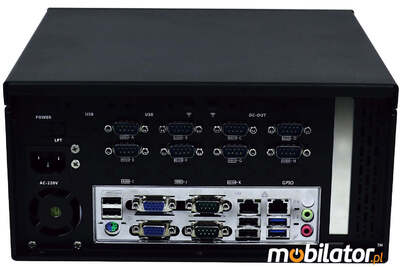 IBOX-ZPC X4(H81) i5-4460 v.1 - Minikomputer przemysłowy z 10-cioma portami COM i 2-iema kartami sieciowymi