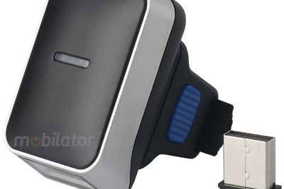 MobiScan Code BG-SR v.1 - Mały, mobilny mini skaner (czytnik) kodów kreskowych 1D CCD - w formie pierścionka (Bluetooth, Wireless 2.4 GHz)