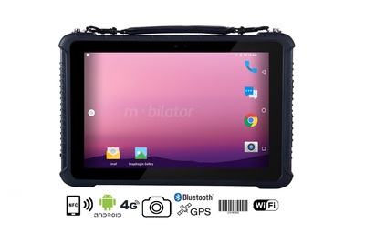  przemysłowy wododporny tablet z Androidem 9.0 oraz NFC, AR Film, dyskiem 64GB i 4GB RAM, normą IP65 Emdoor Q16