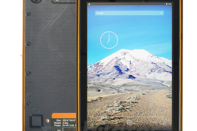 Mobipad 800ATS v.2 - Rugged production tablet with IP65 and MIL-STD-810G standards, 3GB RAM, 32GB disk, Bluetooth 4.0, NFC and EM3296 2D scanner