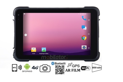 Tablet na magazyn wytrzymały - z systemem Android 9.0, skanerem kodów 2D jasny wyswietlacz ekran dotykowy  Emdoor Q86