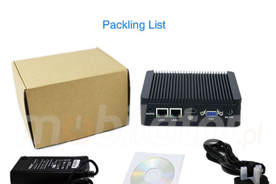 IBOX N3P v.2 - Przemysłowy miniPC z procesorem Intel Pentium, złączami 4x USB 2.0, 2x USB 3.0, 1x VGA, 2x RJ-45 LAN, WiFi i BT, 4GB RAM oraz 64GB SSD