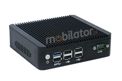 IBOX N3P v.8 - Wytrzymały miniPC z procesorem Intel Pentium, złączami 4x USB 2.0, 2x RJ-45 LAN, 2x USB 3.0, 1x RS232, i dyskiem 1TB HDD