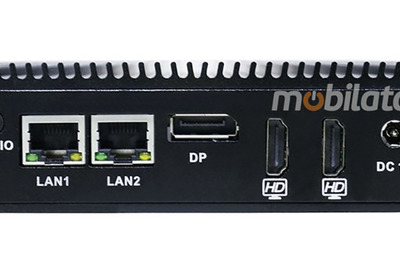 IBOX N5 v.1 - Sturdy miniPC with Intel Celeron quad-core processor, 4x USB 2.0, 2x USB 3.0, 1x RS232 and 2x RJ-45 LAN connectors