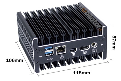 IBOX C4 v.6 - Niewielki miniPC z pamięcią 32GB RAM DDR4, ze złączami USB, typ-C, RJ-45 LAN oraz dwurdzeniowym procesorem Intel