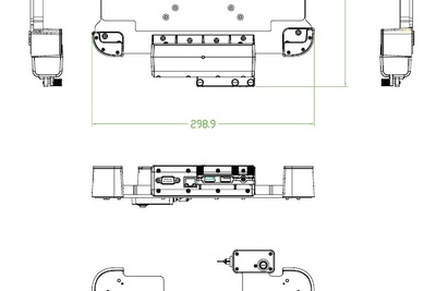 Car holder short EM-VHM11H - Emdoor Q11 and I11H