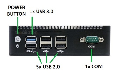 IBOX N3 v.2 - Przemysłowy miniPC z procesorem Intel Celeron, złączami 4x USB 2.0, 2x USB 3.0, 1x VGA, 2x RJ-45 LAN, WiFI i BT, 4GB RAM oraz 64GB SSD