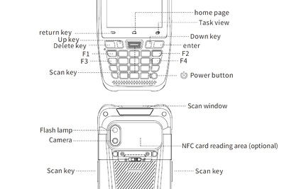 Profesjonalny skaner magazynowy wzmocniony