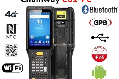 Skaner przemysłowy z ergonomicznym uchwytem