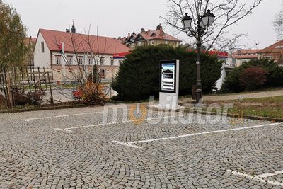 totem wolnostojący zewnętrzny wstrząsoodporny podświetlany Trex 55W