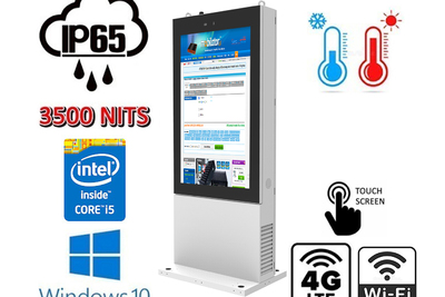  Reklamowy ekiosk stojący na zewnątrz  dotykowym ekranem Trex 55W