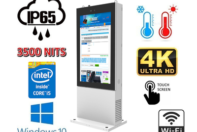  kiosk interaktywny zewnętrzny przemysłowy cichy Trex 55W