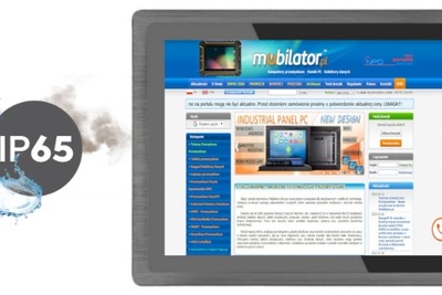 Wstrząsoodporny wzmocniony panel  metalowy, ekran dotykowy  jasny wyświetlacz BiBOX-104PC2