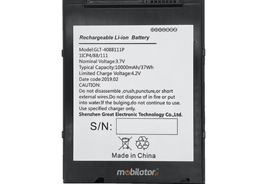 Emdoor I16J wydłużenie pracy urządzenie bateria wymienna dodatkowa