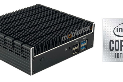 nowoczesny przemysłowy miniPC fanless z wydajnym procesorem Intel Core i7 Polywell-Nano-U10F