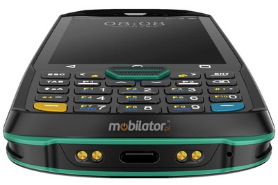 Kolektor danych na wózek widłowy z dokładnym czytnikiem kodów kreskowych QR MobiPad H-H4 z telefonem komórkowym