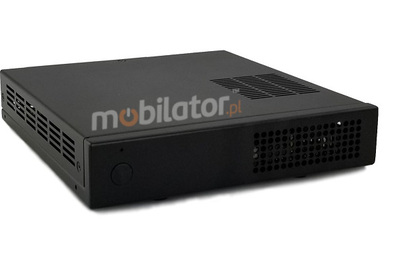 Polywell-HM170L4 i5v.1 - MiniPC dla przemysłu w odpornej metalowej obudowie, wyposażony w nowoczesny dysk SSD; z wydajnym procesorem Intel Core i3, czterema portami LAN, HDMi, DP I VGA